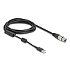Delock Magas felbontású audio analóg - digitális átalakító kábel XLR 3 tű A típusú USB 3 m
