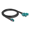 Delock Mini FAKRA Z quad kábel anya - 4 db. FAKRA Z A-típusú anya