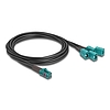 Delock Mini FAKRA Z quad kábel anya - 4 db. FAKRA Z B-típusú anya