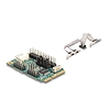 Delock Mini PCIe I/O PCIe teljes méretű 1 x párhuzamos, 2 x soros RS-232 tápfeszültséggel 5 V / 12 V
