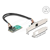 Delock Mini PCIe I/O PCIe teljes méretű 1 x RJ45 Gigabit LAN