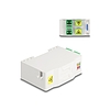Delock Optikai szál csatlakoztató doboz DIN sínhez csatlakozó tartállyal és 4 x SC Simplex coupler-rel
