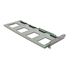 Delock PCI Express 4.0 x16 kártya - 4 x belső U.2 NVMe SFF-8639 - elágazás (H x Sz 288 x 122 mm)