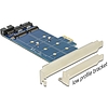 Delock PCI Express Card > 2 x internal M.2 NGFF (89374)