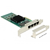 Delock PCI Express Kártya > 4 x Gigabit LAN (89946)