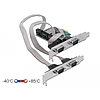 Delock PCI Express Kártya > 4 x RS-232 soros csatlakozó (90410)