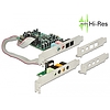 Delock PCI Express kártya 7.1 hangkártya 24 Bit / 192 kHz TOSLINK Ki / Bemenettel (89640)