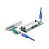 Delock PCI Express Riser kártya x1 - 2 x PCI 32 Bit bővítőhely, 60 cm-es -kábellel (90066)