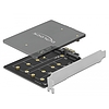 Delock PCI Express x1 Kártya - 2 x belső M.2 Key B (90432)