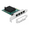 Delock PCI Express x1 Kártya - 4 x Gigabit LAN (89025)