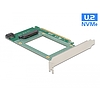 Delock PCI Express x16-kártya - 1 x belső U.2 NVMe SFF-8639 (90051)