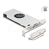 Delock PCI Express x16 kártya - 2 x USB 20 Gbps USB Type-C csatorna ventilátorral és hűtőpárnával alacsony kialakítású faktorban