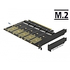 Delock PCI Express x16-kártya > 5 x belső M.2 aljzat B nyílással / SATA (90435)