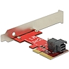 Delock PCI Express x4-kártya > 1 x belso SFF-8643 NVMe alacsony profilú formatényezo (89535)