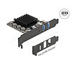 Delock PCI Express x4 kártya - 1 x USB 20 Gbps USB Type-C + 2 x USB 10 Gbps A-típusú - alacsony profilú formatényező