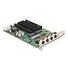 Delock PCI Express x4 kártya - 4 x M12 Gigabit LAN PoE+