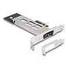 Delock PCI expressz kártya mobil-rack 1 x M.2 NMVe SSD-hez - alacsony profilú formatényező