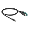 Delock PoweredUSB kábel apa 12 V - DC 5,5 x 2,5 mm apa 1 m