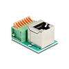 Delock RJ45 anya 90 -ban hajlított sorkapocs lenyomó gombbal Cat.5e