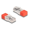 Delock RJ45 apa lezáró rezisztorral 120 Ohm piros