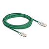 Delock RJ45 hálózati kábel Cable Cat.6A apa apa hajlított csatlakozóval U/FTP Slim 5 m, zöld