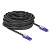 Delock RJ45 hálózati kábel Cat.6 UTP 180 -os hajlítással apák fekete színű 10 m