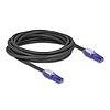 Delock RJ45 hálózati kábel Cat.6 UTP 180 -os hajlítással apák fekete színű 5 m