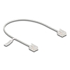 Delock RJ45 hálózati kábel Cat.6 UTP ultravékony 0,3 m szürke rövid csatlakoztatókkal
