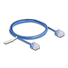 Delock RJ45 hálózati kábel Cat.6 UTP ultravékony 1 m kék rövid csatlakoztatókkal