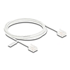 Delock RJ45 hálózati kábel Cat.6 UTP ultravékony 2 m fehér rövid csatlakoztatókkal
