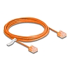 Delock RJ45 hálózati kábel Cat.6 UTP ultravékony 3 m narancssárga rövid csatlakoztatókkal
