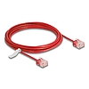 Delock RJ45 hálózati kábel Cat.6 UTP ultravékony 3 m piros rövid csatlakoztatókkal