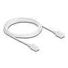 Delock RJ45 hálózati kábel Cat.6A apa apa robosztus csatlakozóval ipari felhasználásra U/UTP Slim 3 m, fehér