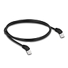 Delock RJ45 hálózati kábel Cat.6A S/FTP 45 fokban felfelé hajló 1 m fekete