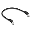 Delock RJ45 hálózati kábel Cat.6A S/FTP 45 fokban lefelé hajló 0,5 m fekete