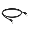 Delock RJ45 hálózati kábel Cat.6A S/FTP 45 fokban lefelé hajló 1 m fekete