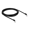 Delock RJ45 hálózati kábel Cat.6A S/FTP 45 fokban lefelé hajló 3 m fekete