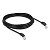 Delock RJ45 hálózati kábel Cat.6A S/FTP 45 fokban lefelé hajló 5 m fekete