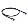 Delock RJ45 hálózati kábel Cat.6A S/FTP vékony 0,5 m fekete