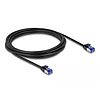 Delock RJ45 hálózati kábel Cat.6A S/FTP vékony 3 m fekete