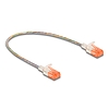 Delock RJ45 hálózati kábel Cat.6A U/UTP vékony 0,3 m áttetsző