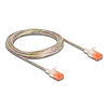 Delock RJ45 hálózati kábel Cat.6A U/UTP vékony 3 m áttetsző
