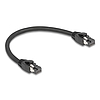 Delock RJ45 hálózati kábel Cat.8.1 S/FTP 25 cm akár 40 Gbps fekete