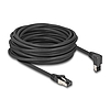 Delock RJ45 hálózati kábel Cat.8.1 S/FTP 90 fokban felfelé hajló / egyenes 10 m fekete
