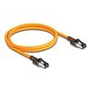 Delock RJ45 hálózati kábel USB Type-C porttal megtalálási, önazonosítási funkcióval Cat.6A S/FTP 1 m narancssárga