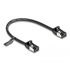 Delock RJ45 kábel apa - apa Cat.8.1 flexibilis 0,25 m fekete