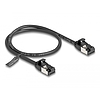 Delock RJ45 kábel apa - apa Cat.8.1 flexibilis 0,5 m fekete