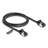 Delock RJ45 kábel apa - apa Cat.8.1 flexibilis 1 m fekete
