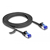 Delock RJ45 lapos patch kábel apa - apa Cat.6A flexibilis 2 m fekete