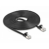 Delock RJ45 lapos patch kábelcsatlakozó Cat.6A U/FTP 7,5 m fekete
